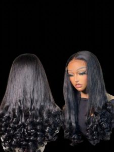 24-Inch Raw Virgin Wig with 5x5 HD Lace Closure - Natural Black