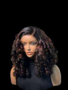 20-Inch Spiral Synthetic Deep Drawstring Bounce Wig with 4x4 Closure - F1B/30